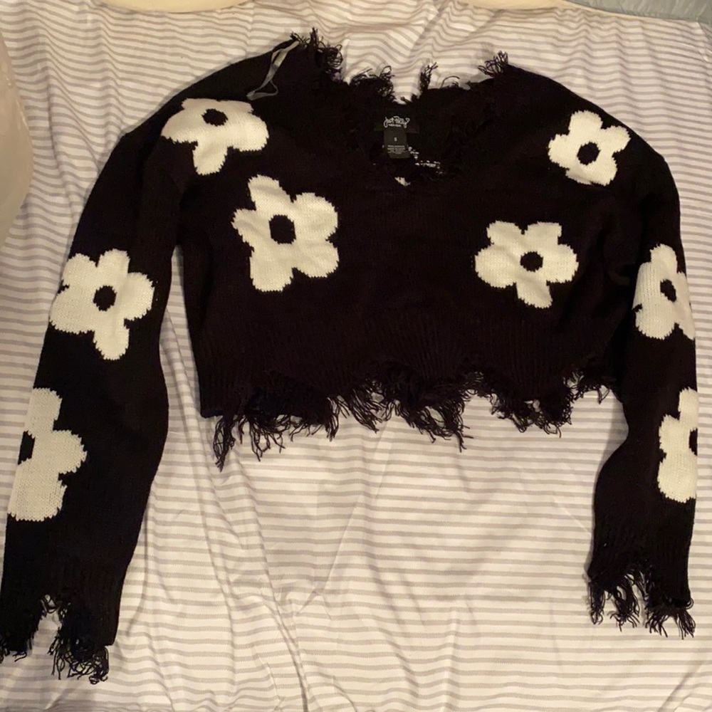 just polly cropped sweater